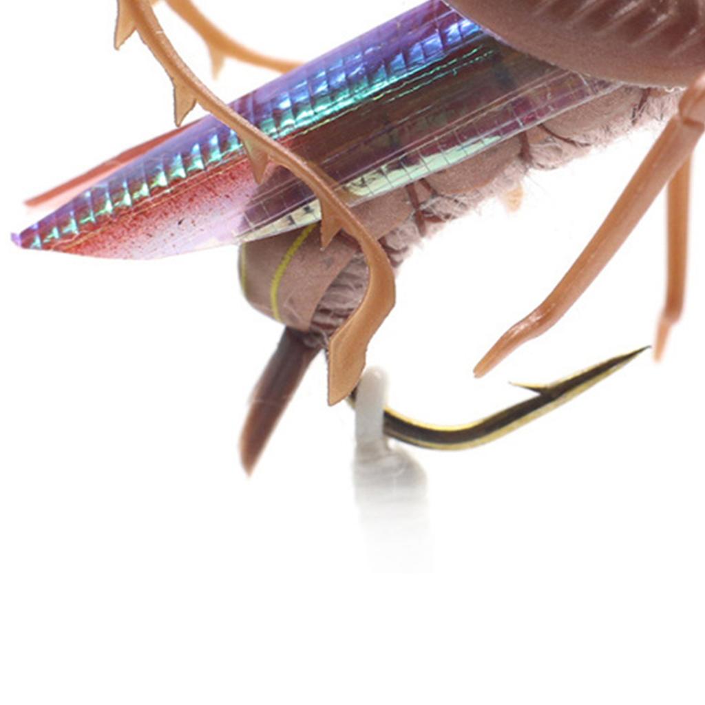 Grasshopper Angelköder Haken Realistische Fliegenfischen Künstliche Köder Angelhaken Bionic Locust Lure Jig Haken Süßwasser Salzwasser Angelzubehör