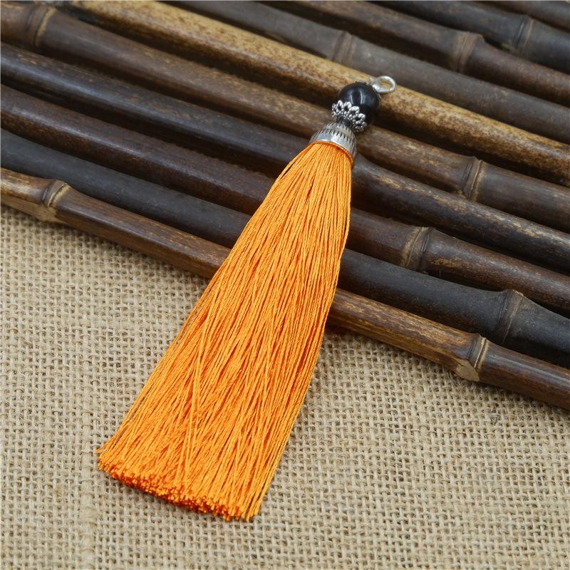 Tassel Ear With Hat Diy Handmade Ear Pendant High-End Lobster Buckle Tassel Ear Pendant