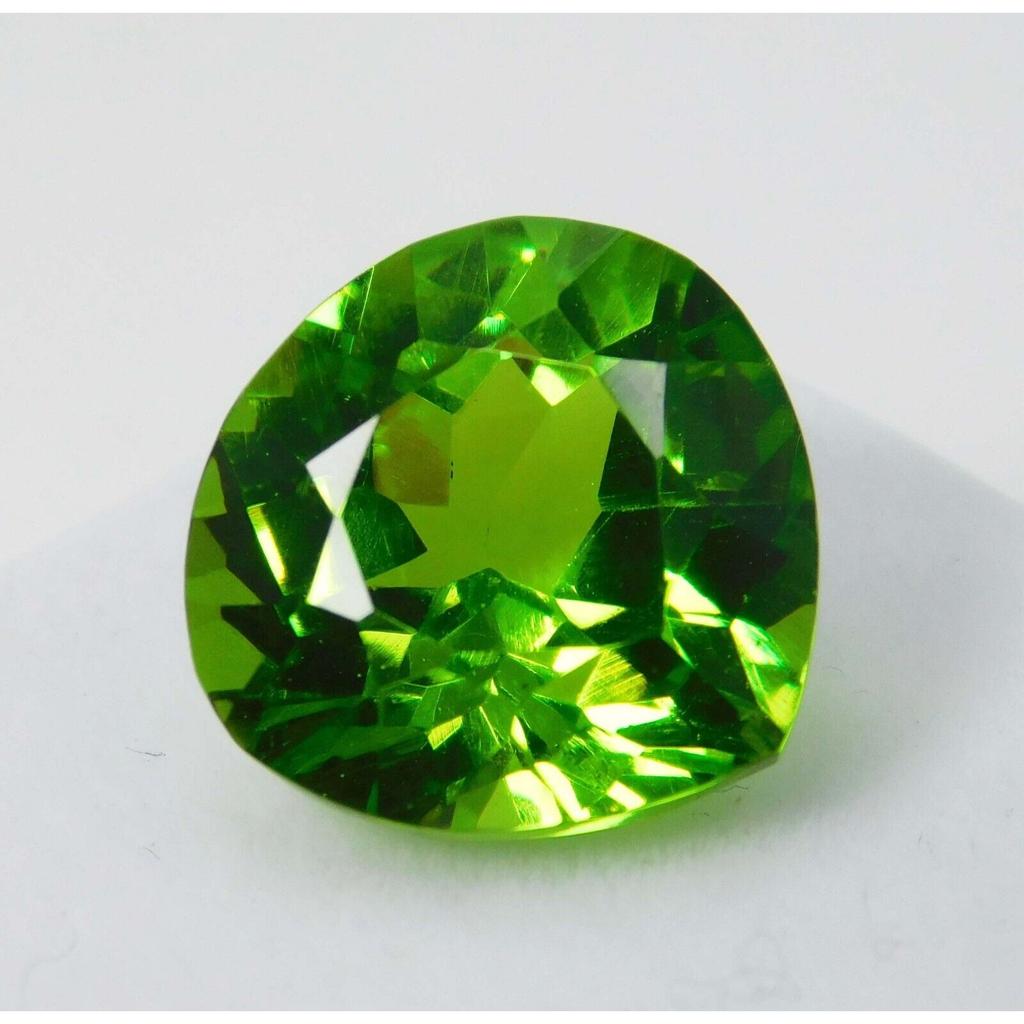 10.90 CT Natural Green PERIDOT Pear Cut Loose Gemstone Best Ring Size