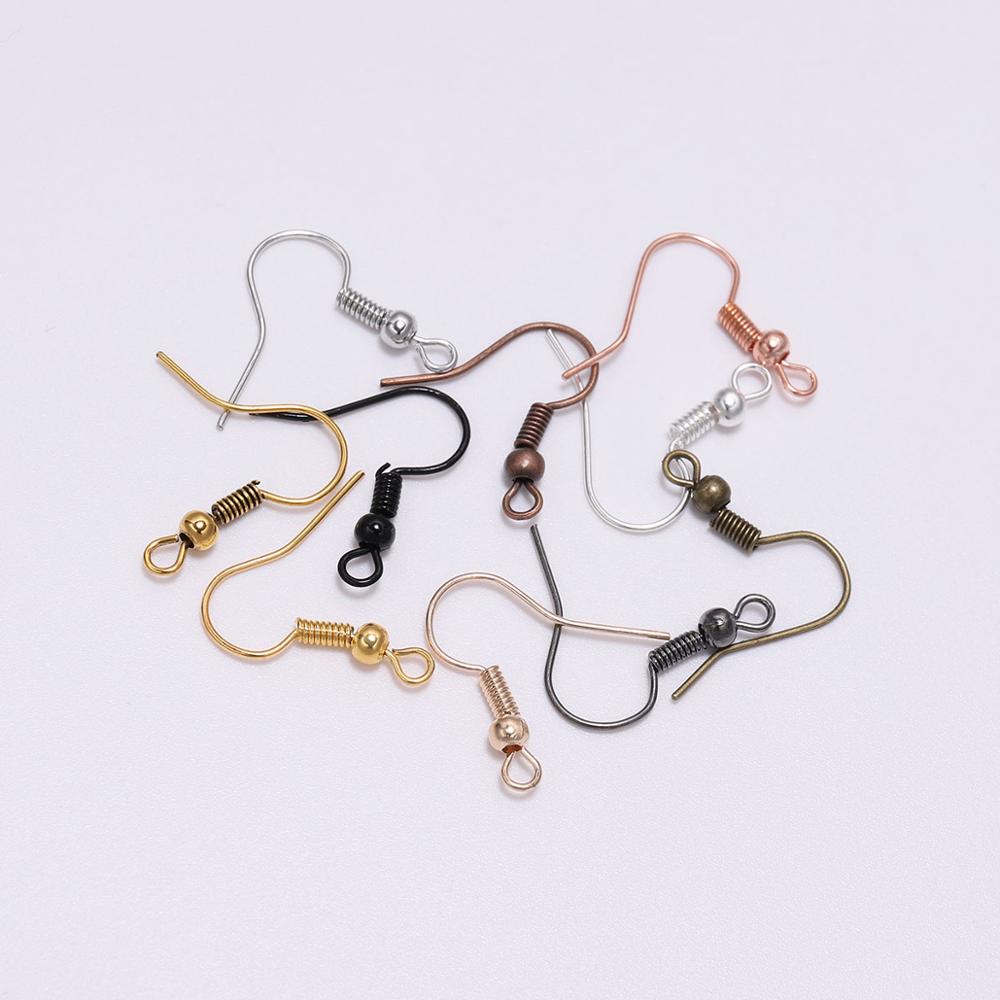 100pcs/lot 20x17mm DIY Earring Wires Earrings Hooks For Jewelry Making Findings Accessories Iron Hook Earwire Jewelry