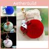 Fashionable Plush Bell Keychain With Playful Colors Ideal For All Gift-giving Occasions