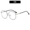 Women's Glasses Men's Fashion Large Frame Metal Glasses