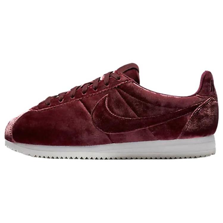 (WMNS) Nike Classic Cortez Premium Velvet Maroon Women s 862574-600 EU 38.5