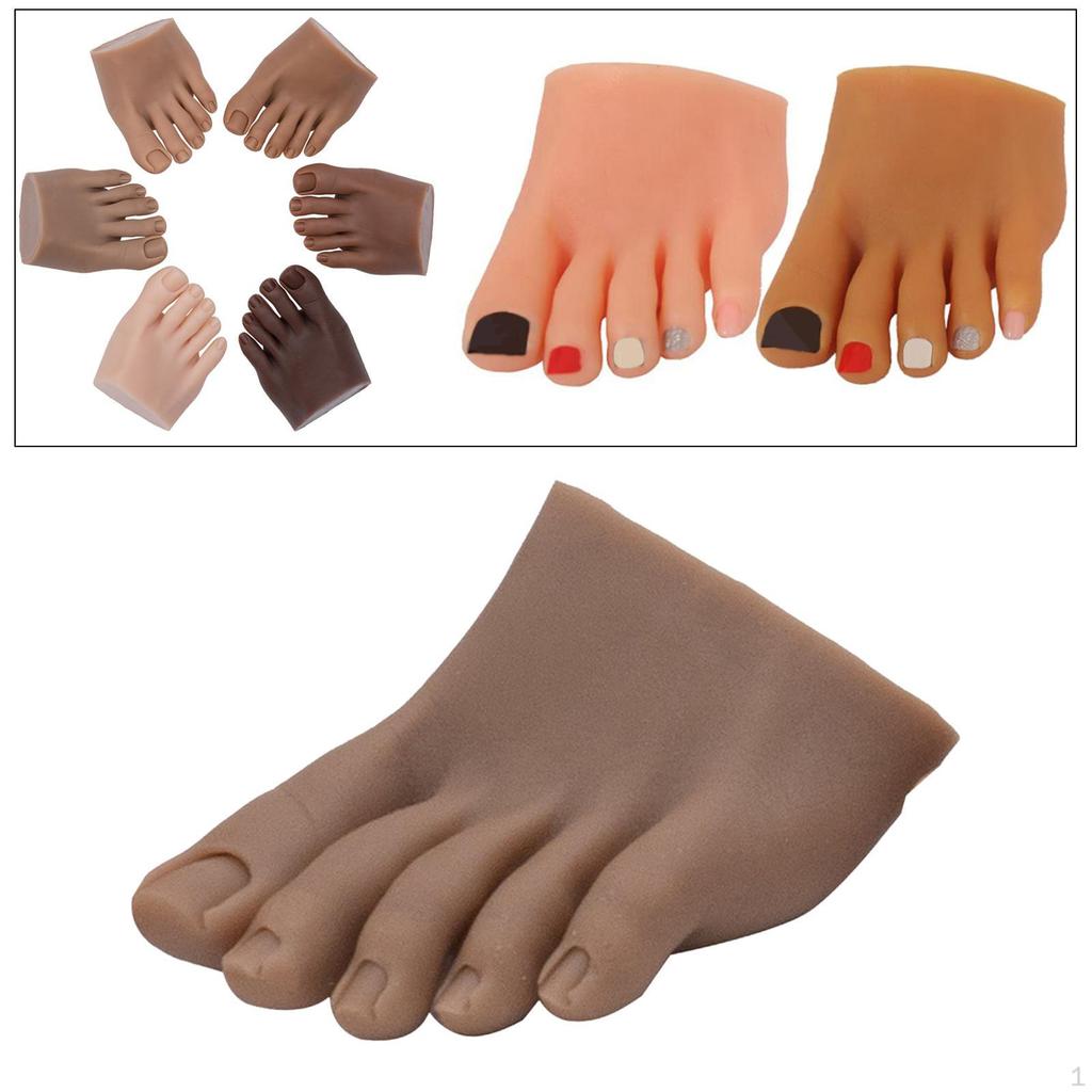 Practice Foot Model Bendable Prosthetic for Nails Ists Beginners Training