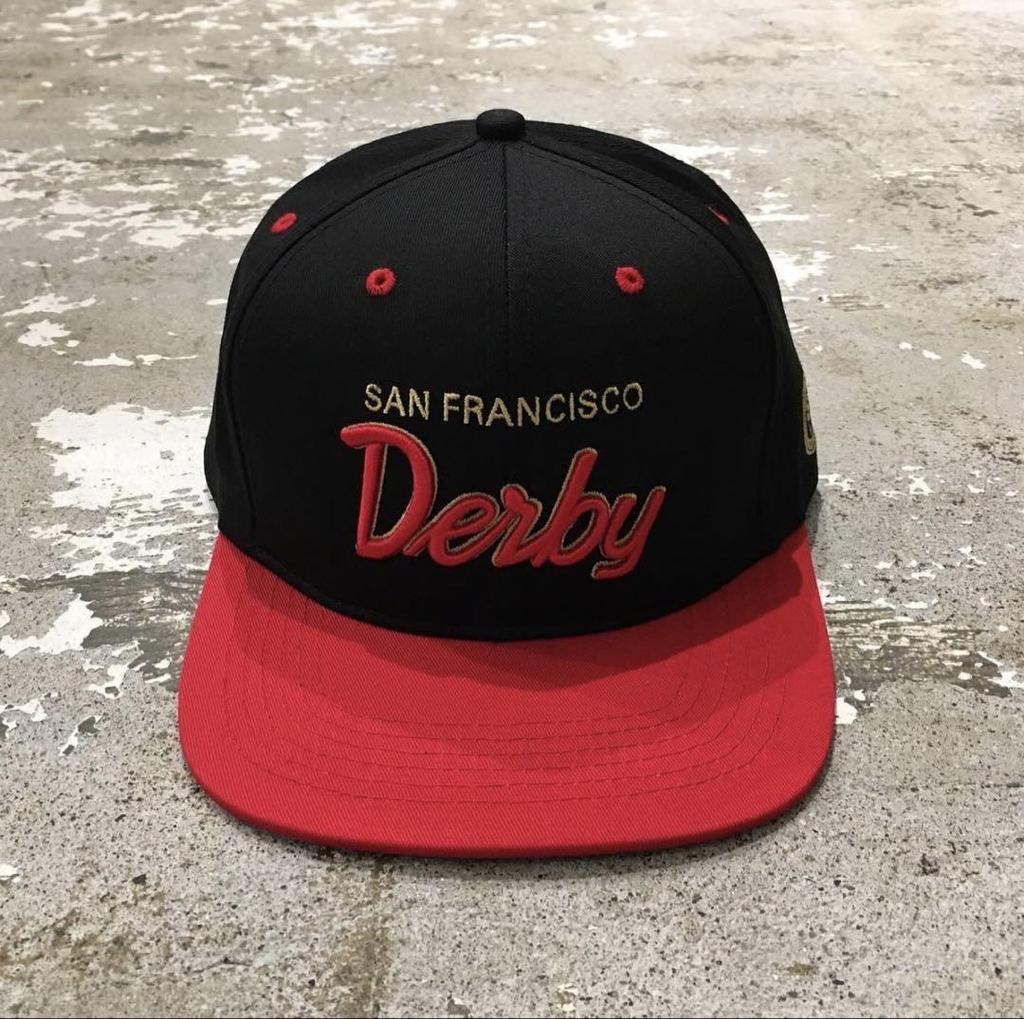 [USED] SALE! Derby Snapback Cap Black/Red