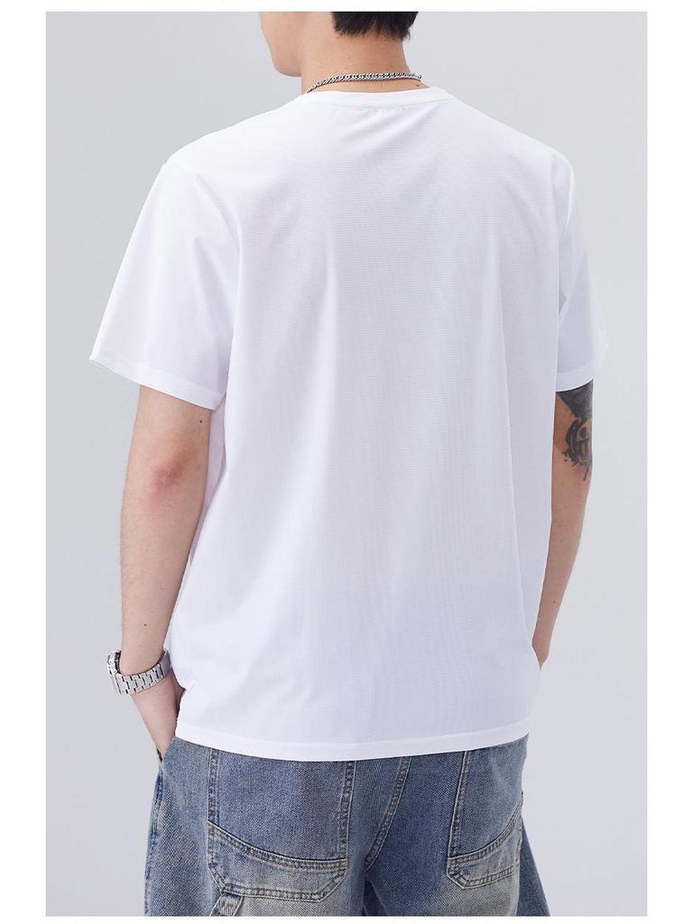 2026 Men's Summer Versatile Zipper Pocket Loose T-Shirt
