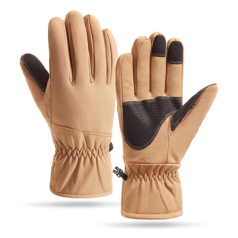 Herbst- und Winter Herren Camouflage Outdoor Ski Taktische Handschuhe Warm Wasserdicht Winddicht Reiten Außenhandel Samt Verdickt A15M