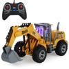 Remote Control Excavator, Five-Way Bulldozer, Electric Wireless Remote Control Construction Vehicle Model, Children'S Toy Car