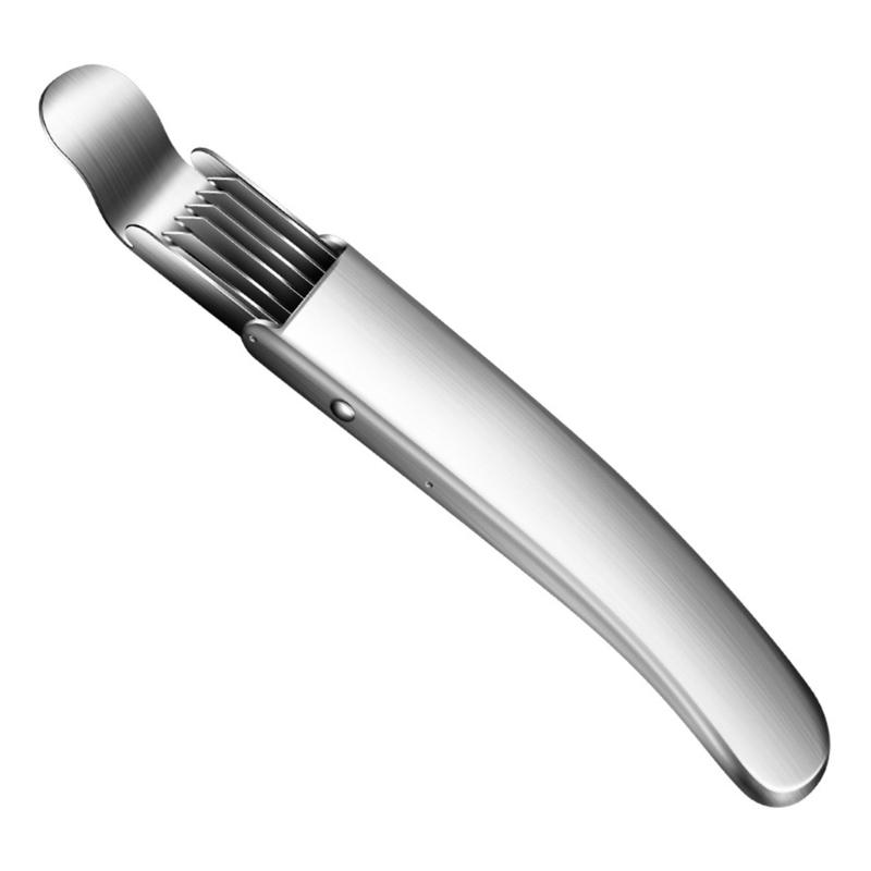 

Лукорезка из нержавеющей стали 304, терка для зеленого лука, кухонный инструмент, подходящий для быстрой нарезки овощей, инструмент для нарезки овощей