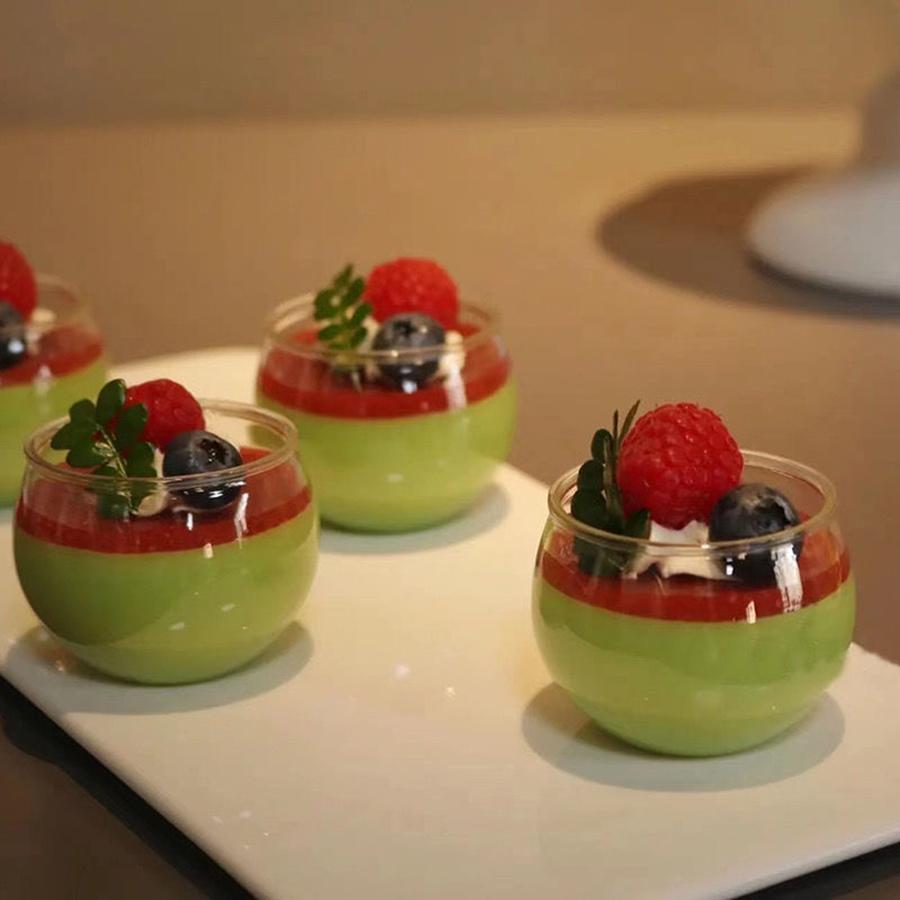 10pcs Transparent Dessert  Mini Cups,Mousse Pudding Cups, Perfect for Wedding Birthday Festival Party Dessert Decoration