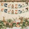 Jungle Animal Forest Theme Garland Banner Safari Party Supplies 1st Birthday Party Decorations Kids Wild One Baby Shower Decor