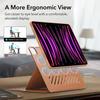 ESR iPad Pro Case Exclusive Rotating Case with Removable Magnetic 9 Adjustable Angle Rugged Shift Brown 12.9 (2022/2021, 6th/5th Generation) Cover,