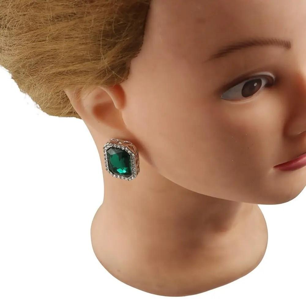 Imitation Gem Pearl Jewelry Set Multi-layer Bead Bead Necklace Earring Necklace Bracelet Set Matching Jewelry White Pearl