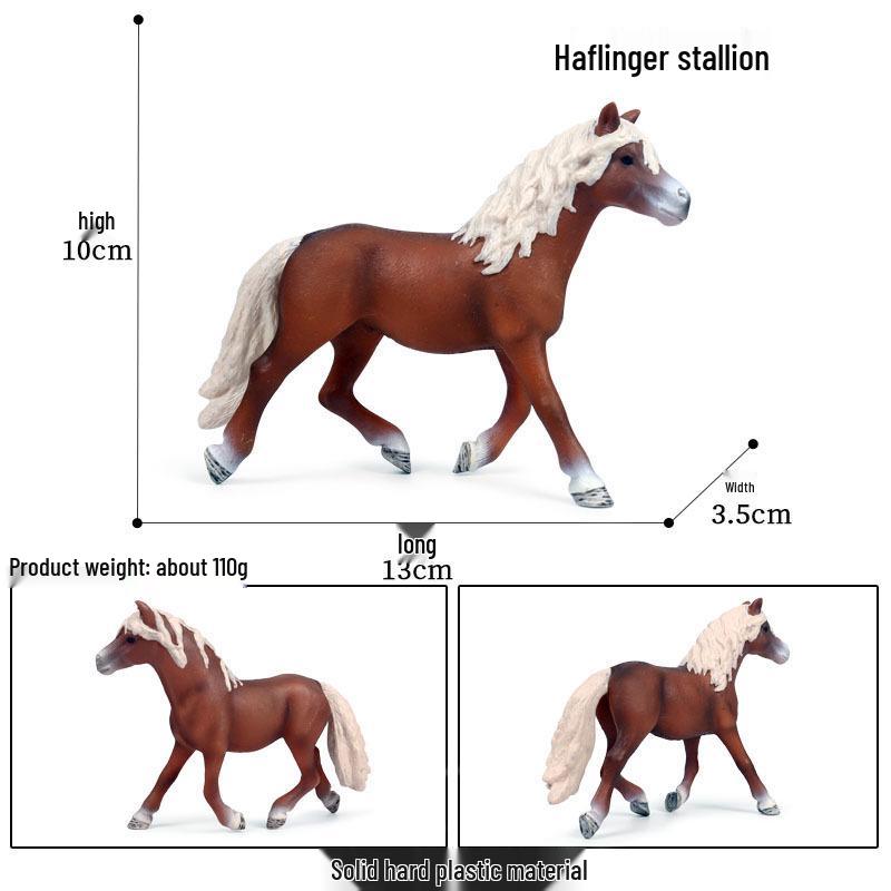 Cross-border Prairie Horse Desktop Ornament: Black & White North American Feral Horse Model