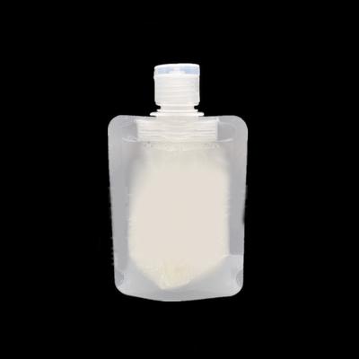 Nachfüllbare leere Squeeze Pouch Kosmetiklotion Shampoo Kunststoff Auslauf faltbare Probe Container für