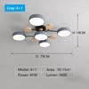 Modern LED Chandelier with 3 Different Colors Suitable for Living Room Bedroom Study Home Decoration Indoor Lighting AC90-260V