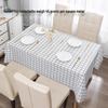 Japanese Style Waterproof Plaid Tablecloth - Oil-proof & Wash-free PEVA for Coffee and Dining Tables