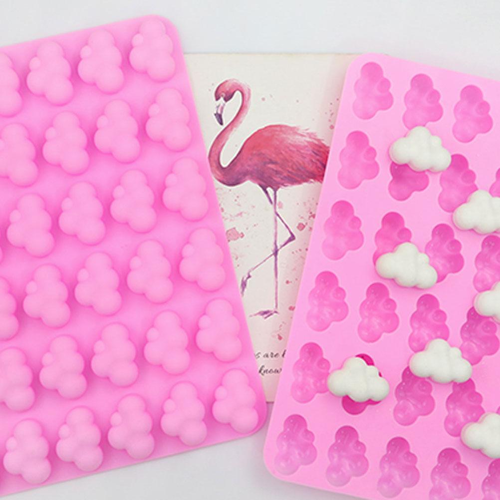 Cute Non-stick Candy Mold Ice Cube Mould Silicone Cloud Chocolate Molds For Epoxy Gummy