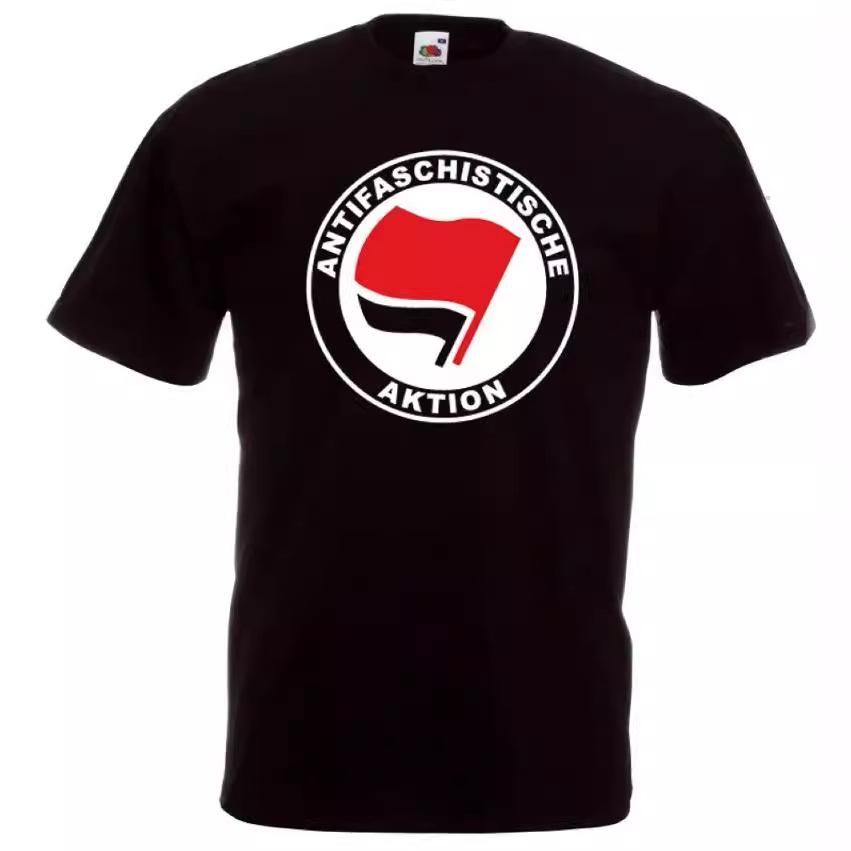 ANTIFASCHISTISCHE AKTION Men's Summer Short Sleeve T-shirt