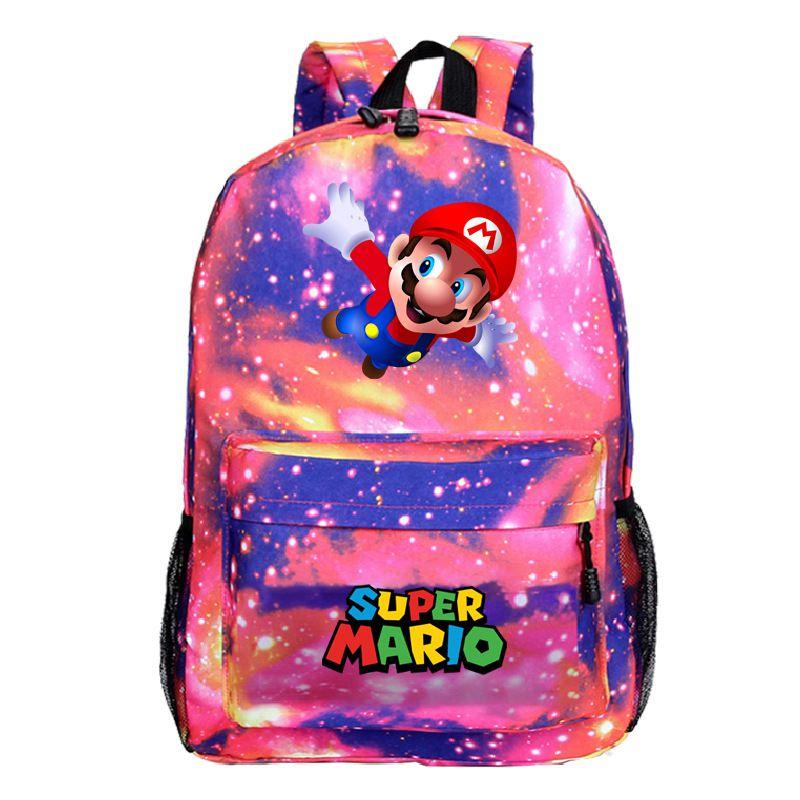 Super Mario Rucksack für Kinder Große Kapazität Schultasche Aus Strapazierfähigem Material