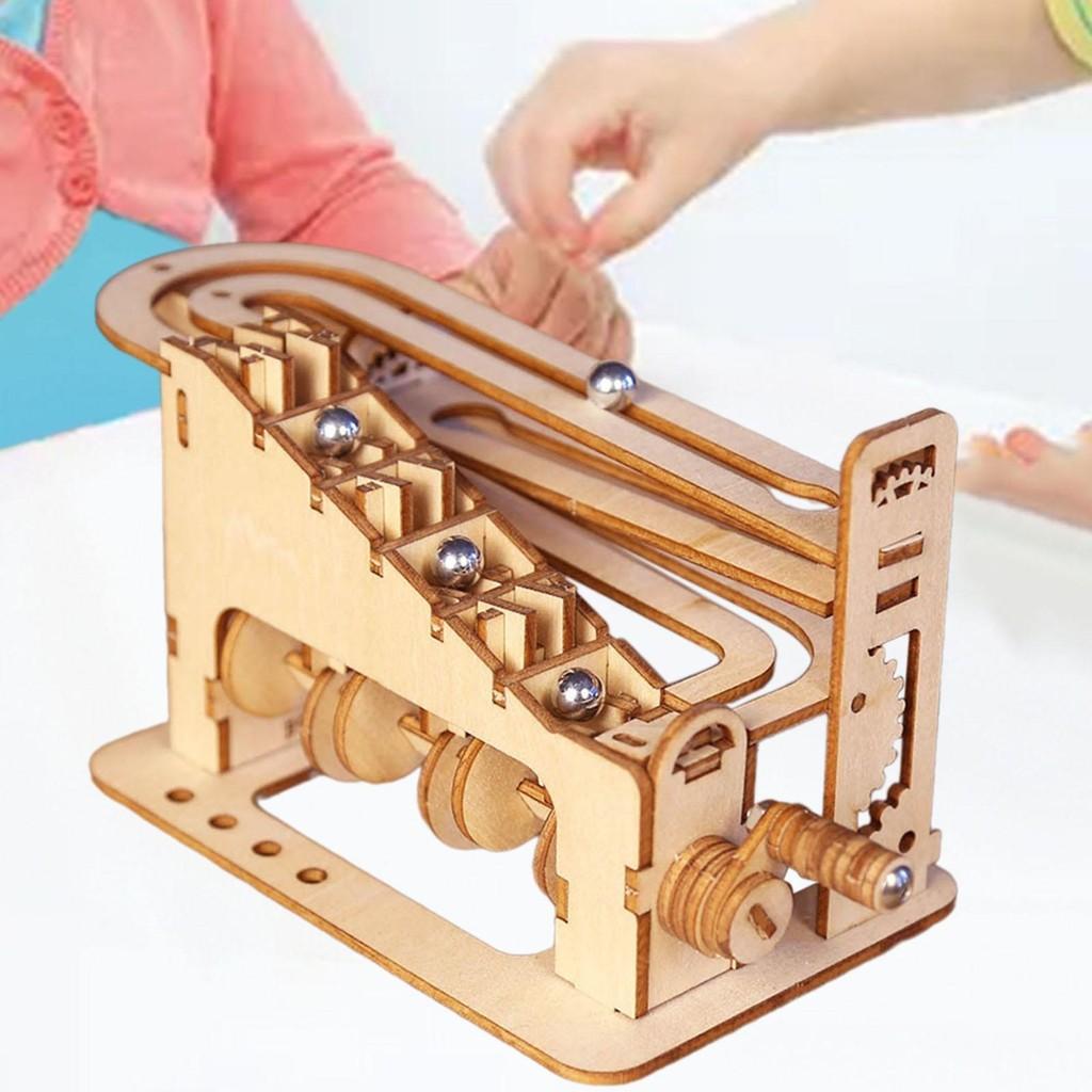 Wooden 3d Puzzle Roller Coaster Toy For Creative Mindful Play And Imaginative Learning