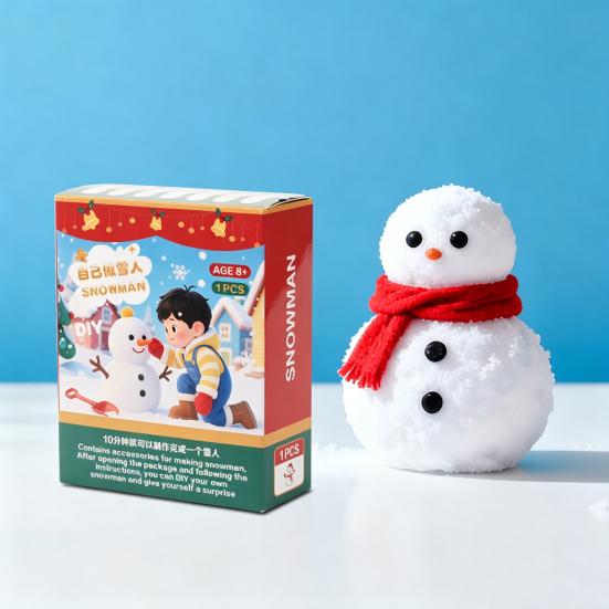 DIY Snowman Kit for Kids Build A Snowman Christmas Crafts Supplies Winter Play Toys for Xmas Stocking Stuffers