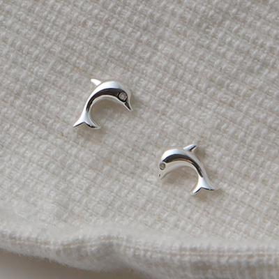 Ensemble de paire de piercings dauphin en argent 925