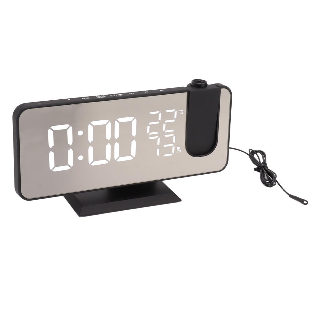 FM Radio LED Digital Smart Alarm Clock LED Digital Projection Alarm Clock for Bedroom Bedside