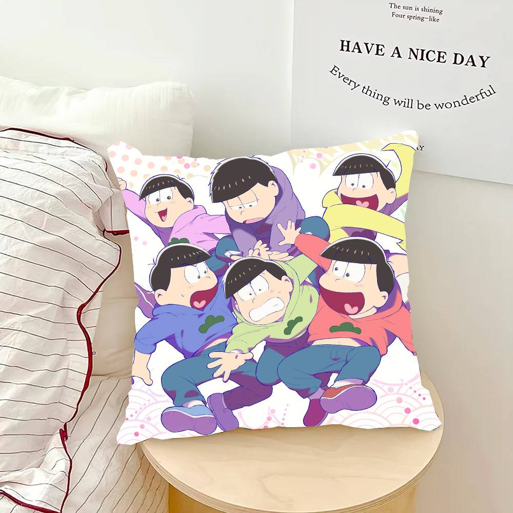 Anime O-Osomatsu S-San Vintage Pillow Case Sofa Cushion Cover Room Home Decoration