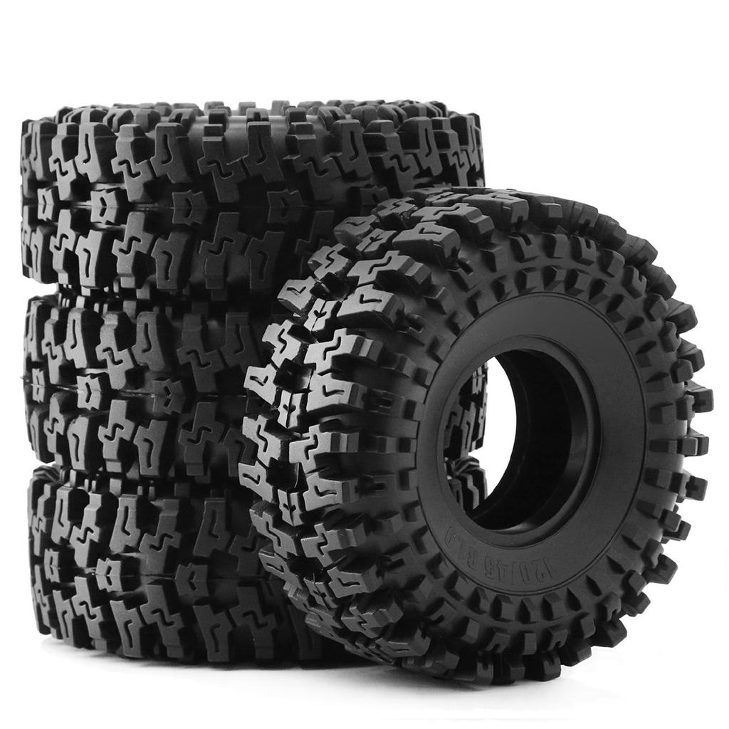 4pcs 120mm Rubber Rock Tires with Excellent Grip for   SCX10 Gen8 Tracked Cars