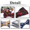 [White Fang] Bow Tie, Check Pattern, Polyester, FormalCasual, Stylish, Men's NC041 (Red)