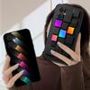Blocos de cor 2D Para Motorola Moto G 04 05 14 15 24 34 35 54 55 75 84 85 Edge 40 50 Fusion 60 Fusion capa de telefone de silicone macio