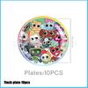 Game DANDYS World Theme Birthday Party Supplies Decoration Disposable Tableware Dandy's DIY Balloon Plate Cup Backdrop Kid Gift