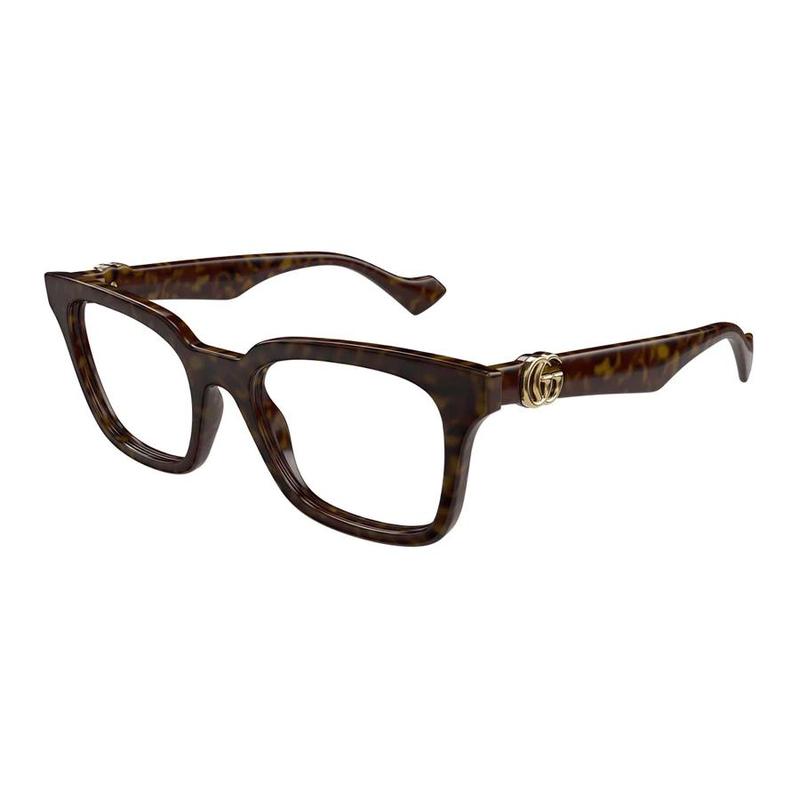 Gucci Logo Logo Decoration Square Optical Frame Women s Tortoiseshell