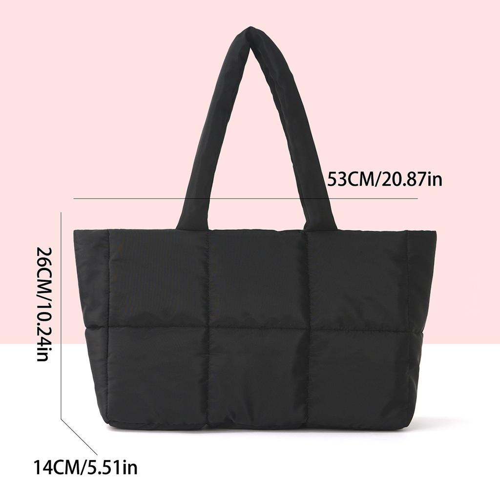 Casual Large-Capacity Bag Women'S Fleece Underarm Bag Simple One-Shoulder Messenger Tote Bag