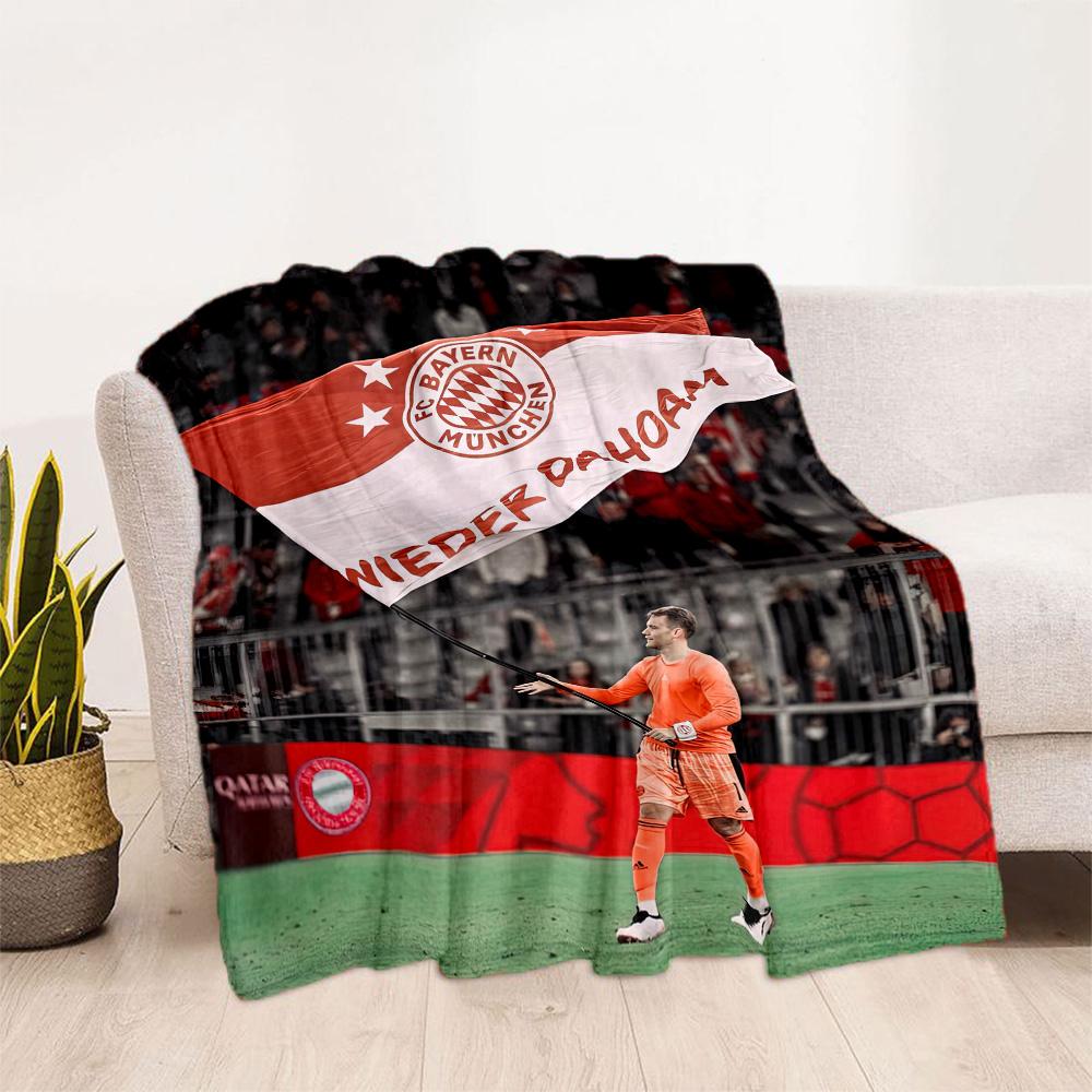 Bayern Munich Blanket Soft & Cozy Great for Seaside Bed Chair for All Occasions Playful Design Ideal Gift for Friends Family Couples Picnic