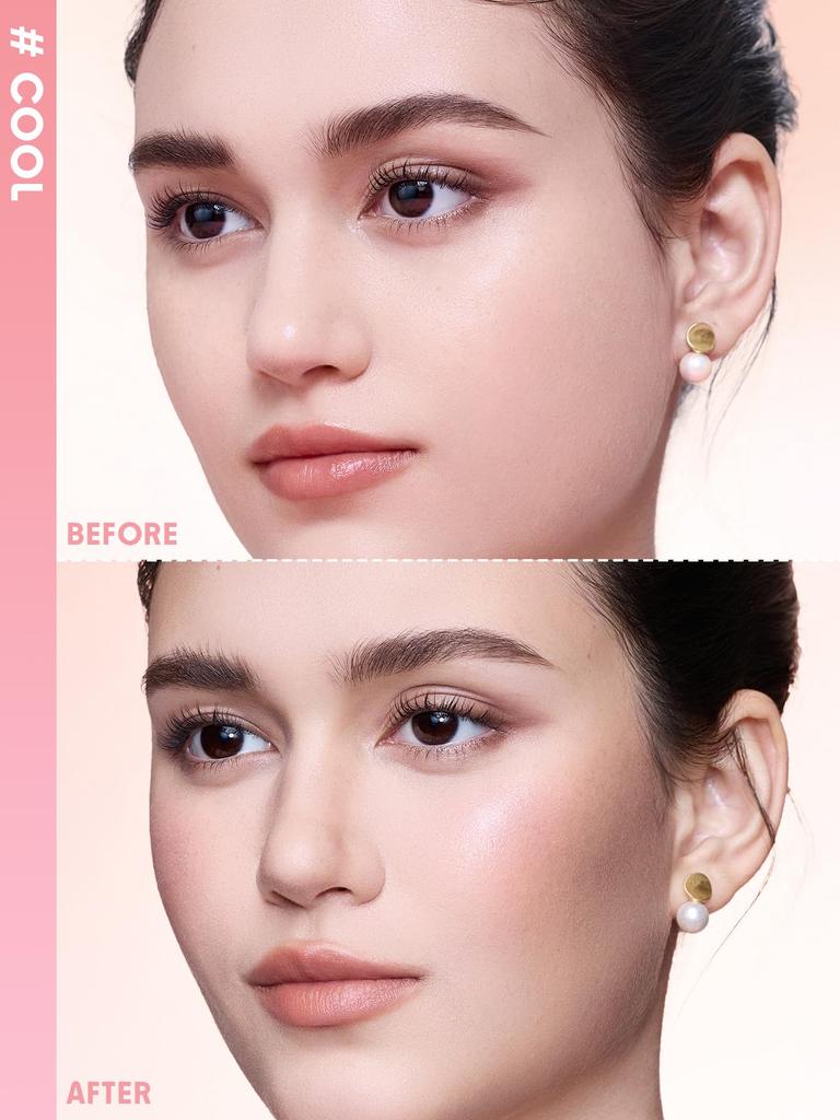 SHEGLAM HyperSculpt Highlight & Contour Palette - 2-in-1 Design, Fine Powder, Lime Infused - Cool