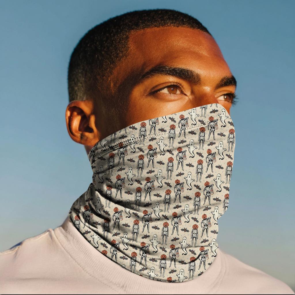 Mască de ciclism cu protecție solară pentru exterior, pescuit, bandană anti-ultraviolete, bandă pentru gât cu protecție solară