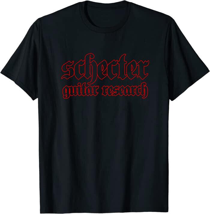 

New Limited Cool Red Schecter Guitar Research Classic T-Shirt M-3XL Unisex T-Shirt XXXXL