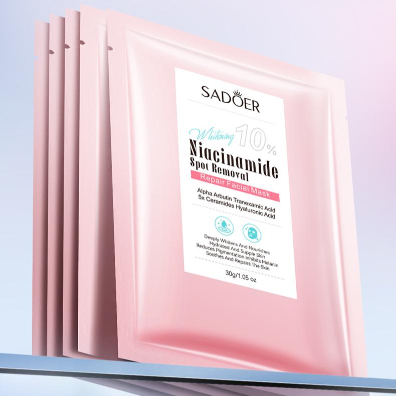 Maschera schiarente e anti-lentiggini alla niacinamide 30 g Maschera riparatrice e idratante