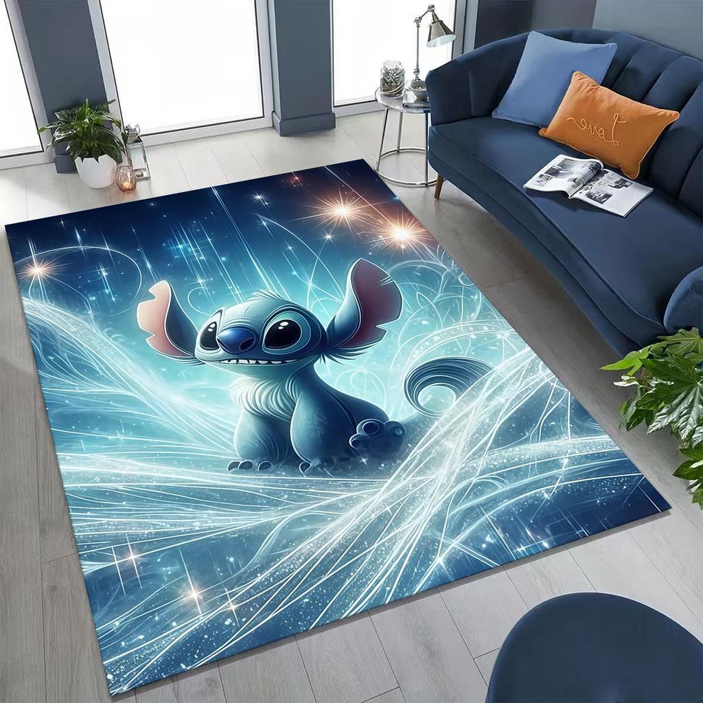27 Style Stitch 2 Monster Cartoon  Rug for Bedroom Living Room Sofa Home Doormat Decor,Larger Kids Play Non-slip Floor Mat
