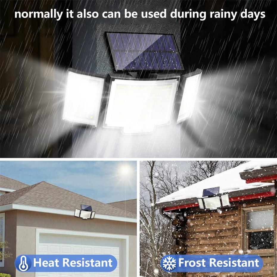 Solar Lights Outdoor 328 LED Motion Sensor Wall Lights,IP65 Waterproof Solar Powered Security Flood Lights for Garden Patio Yard