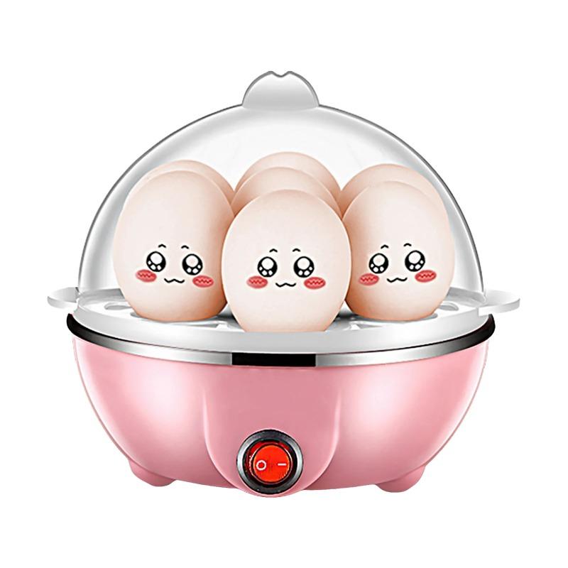 Double Layer Egg Cooker 14 Egg Capacity Hard Boiled Egg Cooker Anti-dry Electric Egg Boiler with 40mL Measuring Cup Steam