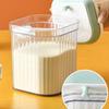 Plastic Grains Storage Jar Stripe Pattern Milk Powder Can Food Sealing Jar  Home