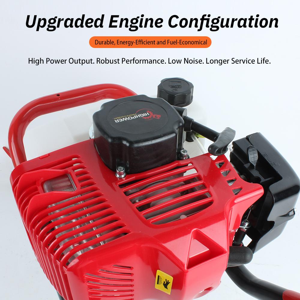 Mașină multifuncțională de săpat gropi pentru stâlpi pe benzină 51,7cc Burghiu de pământ Auger de grădină Auger pentru plantarea copacilor Mașină de săpat găuri (Fără burghie)