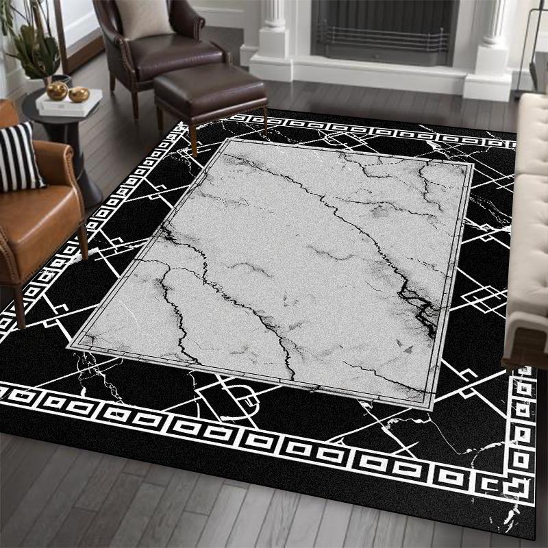 Luxury Living Room Dining Large Carpet Rug for Bedroom Soft Non Slip Floor Mat Washable Non Shedding Lounge Entrance Doormat