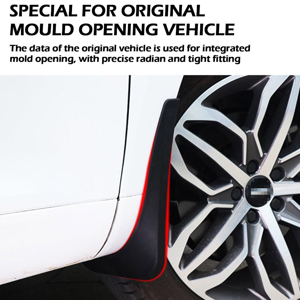 4pcs/set And 4 Screws Front Rear Black Car Mud Flaps Splash Guard Mudguards Fender Cover Trim For KIASION Platinum Sportage