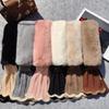 Warm Cross Knitted Scarf Patchwork Autumn Winter Neck Scarf for Women Girls