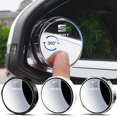 2Pcs Adjustable 360 Degree Car Blind Spot Rear View Mirror Angle For Leon St FR CUPRA Leon MK3 MK2 Mk1 Hatchback 5f Ibiza 3 6J 6L FR Ateca Arona
