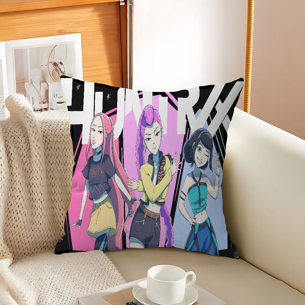 Anime Kpop D-Demon Hunters Pillow Anime Pillow Sofa Bed Head Pillow Cover Cushion Cover 45X45 Cm Fashion